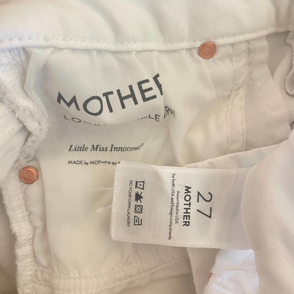 Mother The Looker Ankle Fray 27 Little Miss Innocent? White Skinny Jeans - Picture 8 of 8